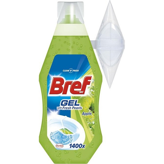 Bref Fresh Pearls Apfelgel Toilettenblockvorhang 360 ml