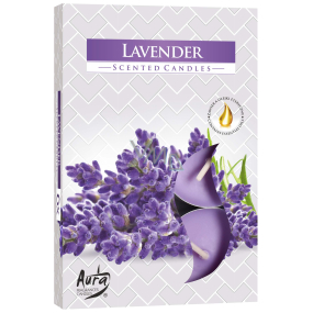 Bispol Aura Lavender - Lavendel Duftteekerzen 6 Stück