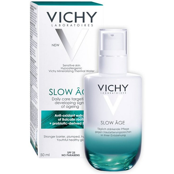 Vichy Slow Age SPF 25 Tagesfluid Pflege zur Verlangsamung der Zeichen der Hautalterung 50 ml