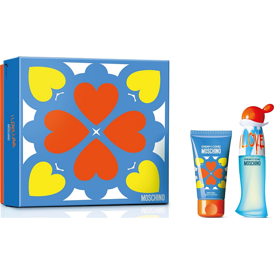 Moschino I Love Love Eau de Toilette für Frauen 30 ml + Körperlotion 50 ml, Geschenkset