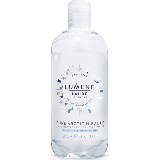 Lumene Source Pure Arctic 3-in-1 Reinigendes Mizellenwasser 500 ml