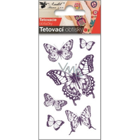 Tattoo Aufkleber Schmetterlinge mit Schwalbenschwanz 10,5 x 6 cm