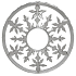 Yankee Candle Frosty Fancy Ring für mittelgroße und große Duftkerzen Classic Illuma Lid