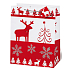 BSB Luxus Geschenk Papiertüte 36 x 26 x 14 cm Weihnachten Rot & Weiß VDT 334 - A4