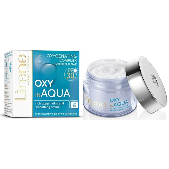 Lirene Oxy in Aqua SPF30 oxidierende, pflegende, glättende Tagescreme für empfindliche Haut 50 ml