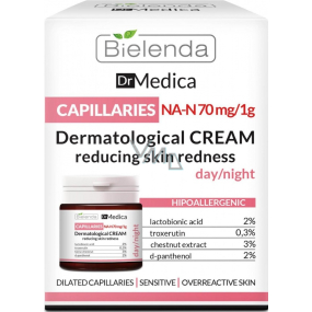 Bielenda Dr. Medica Capillaries dermatologische Hautcreme für rote Haut Tag / Nacht 50 ml