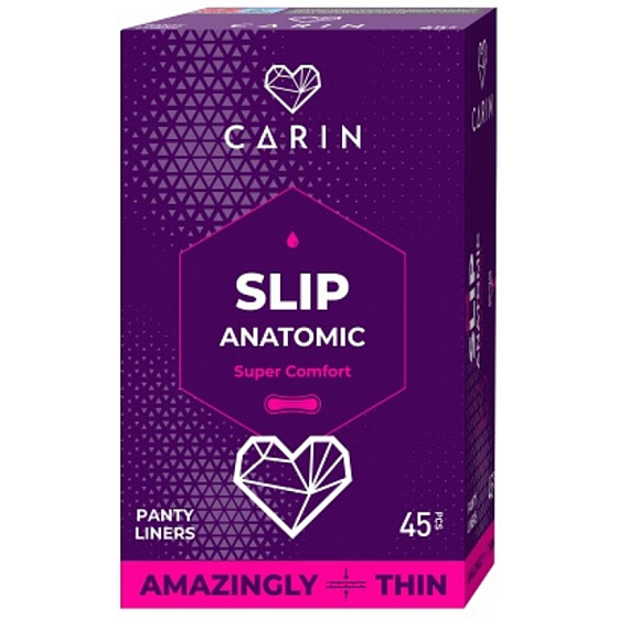 Carin Slip Anatomic Super Comfort Slipeinlagen 45 Stück