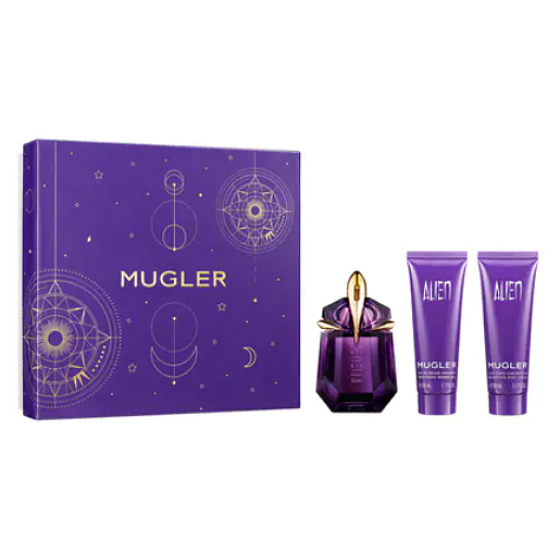 Thierry Mugler Alien Eau de Parfum für Frauen 30 ml + Körperlotion 50 ml + Duschgel 50 ml, Geschenkset für Frauen