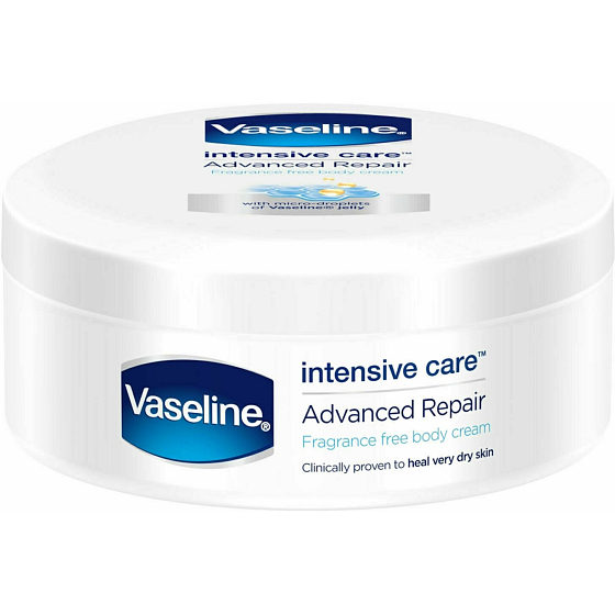 Vaseline Intensive Care Advanced Repair Body Cream für trockene und harte Haut 250 ml