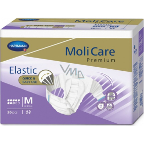 MoliCare Premium Elastic M 80 - 120 cm 8 Tropfen Inkontinenzslips für mittlere bis schwere Inkontinenz 26 Stück