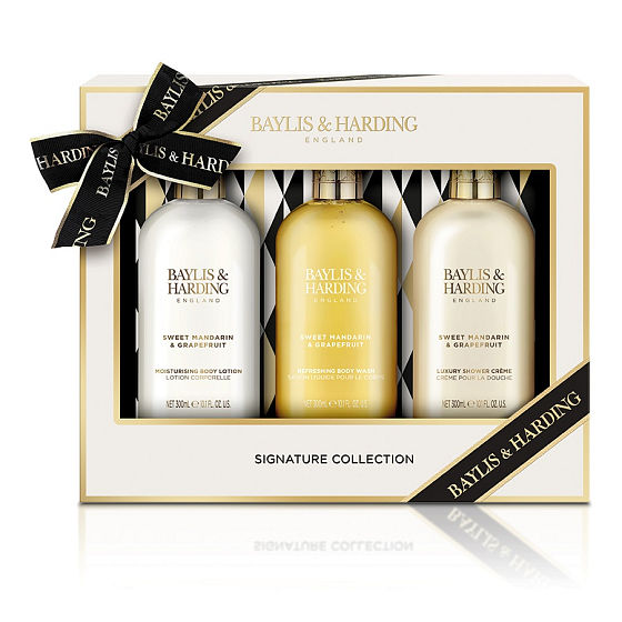 Baylis & Harding Tangerine and Grapefruit Waschgel 300 ml + Duschcreme 300 ml + Hand- und Körperlotion 300 ml, Kosmetikset für Frauen