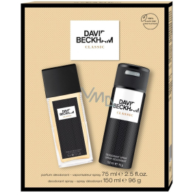 David Beckham Classic parfümiertes Deo-Glas 75 ml + Deo-Spray 150 ml, Kosmetik-Set für Männer
