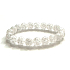 Crystal Cracked Armband elastisch Naturstein, Perle 10 mm / 16-17 cm, Stein Steine