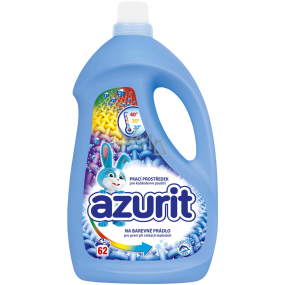 Azurit Universal-Flüssigwaschmittel für Buntwäsche zum Waschen bei niedrigen Temperaturen 62 Dosen 2,48 l