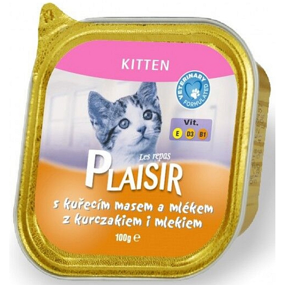 Plaisir Cat Huhn mit Milch Wanne 100 g