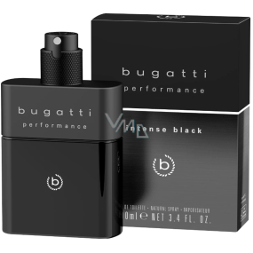 Bugatti Performance Intense Black Eau de Toilette für Männer 100 ml