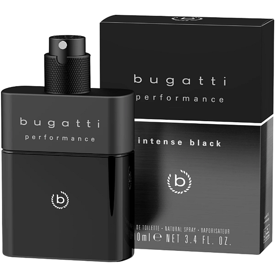 Bugatti Performance Intense Black Eau de Toilette für Männer 100 ml
