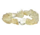 Citrin Armband elastisch roh aus Naturstein, ca. 4 cm / 17 cm, Stein des Überflusses, des Erfolgs