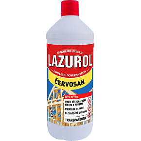 Lazurol Červosan zur Bekämpfung von Holzschädlingen, 1 l