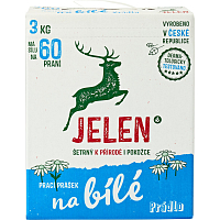 Jelen Waschpulver für weiße Wäsche, 3 kg, 60 Waschgänge