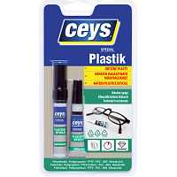 Ceys Special Plastik Kleber für schwierige Kunststoffe, 3 g + 4 ml