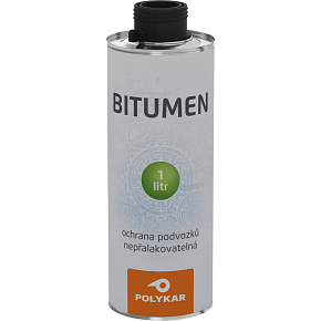 Polykar Bitumen Schutzspray für Fahrzeugunterbauten, Kartusche, schwarz, 1 l