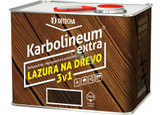 Karbolineum Extra 3v1 barva na dřevo, jedle, 3,5 kg