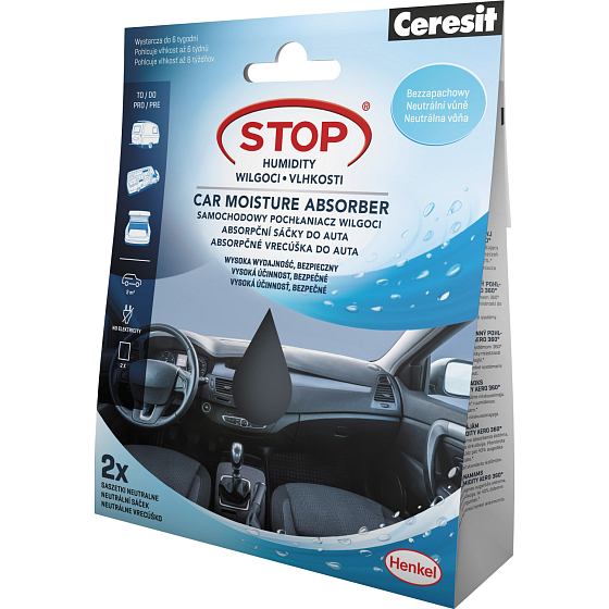 Ceresit Stop Vlhkosti Absorptionsbeutel für das Auto, 2× 50 g
