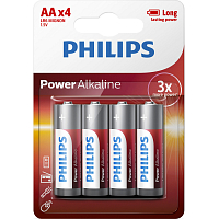 Batterie Philips Longlife Power AA 4 Stück LR6 Mignon 1,5V