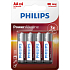 Batterie Philips Longlife Power AA 4 Stück LR6 Mignon 1,5V