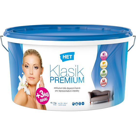 Het Klasik Premium Malerfarbe, 15+3 kg