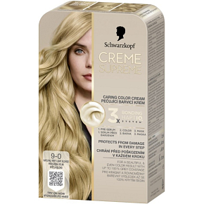 Schwarzkopf Creme Supreme Haarfarbe 9-0 Natürlich sehr hellblond 60 ml