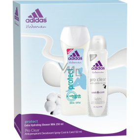 Adidas Pro Clear Antitranspirant Deodorant Spray 150 ml + Duschgel 250 ml, Kosmetikset