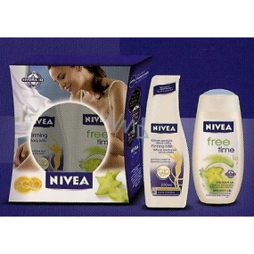 Nivea Free Time Duschgel 250 ml + straffende Körperlotion 250 ml, Kosmetikset für Frauen