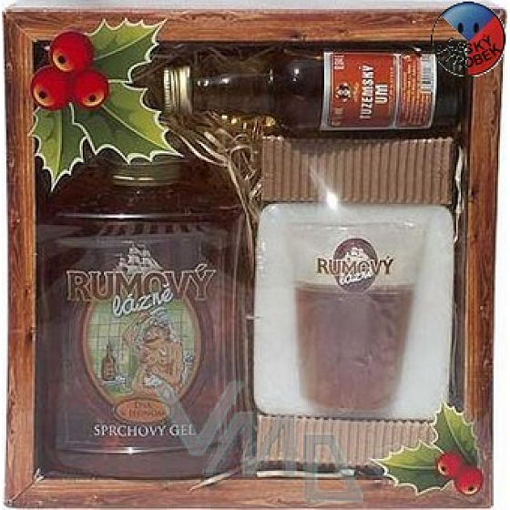 Bohemia Gifts Rum Kosmetik Duschgel 300 ml + Seife 70 g + Rum 0,04 l, Kosmetikset
