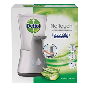 Dettol Sanft Aloe berührungsloser Seifenspender und Nachfüllung, 250 ml