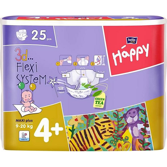 Bella Happy 4+ Maxi Plus 9-20 kg Windelhöschen 25 Stück