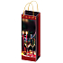 Engel Geschenk Papiertüte für eine Flasche 36 x 12 x 9 cm rote Gläser, Kerzen