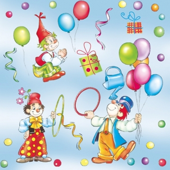 Maki Papierservietten 3-lagig 33 x 33 cm 20 Stück Zirkus