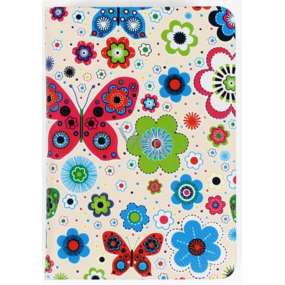 Albi Diary Mini Butterflies auf Weiß 7,5 cm × 11 cm × 1,1 cm