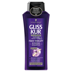 Gliss Kur Fiber Therapy Shampoo für strapaziertes Haar 400 ml