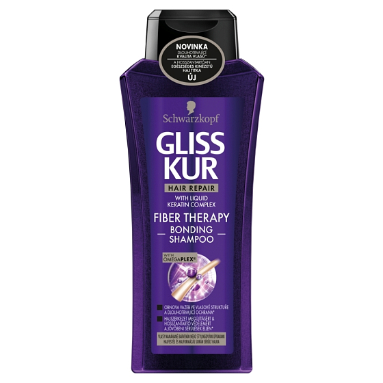 Gliss Kur Fiber Therapy Shampoo für strapaziertes Haar 400 ml