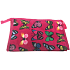 Etue Square Pink mit bunten Schmetterlingen 21 x 14 x 6 cm 70190