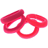 Haarband rosa 2,5 x 0,7 cm 4 Stück