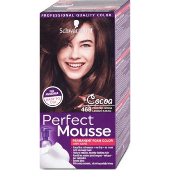 Schwarzkopf Perfect Mousse Permanentschaum Haarfarbe 468 Ice Cocoa