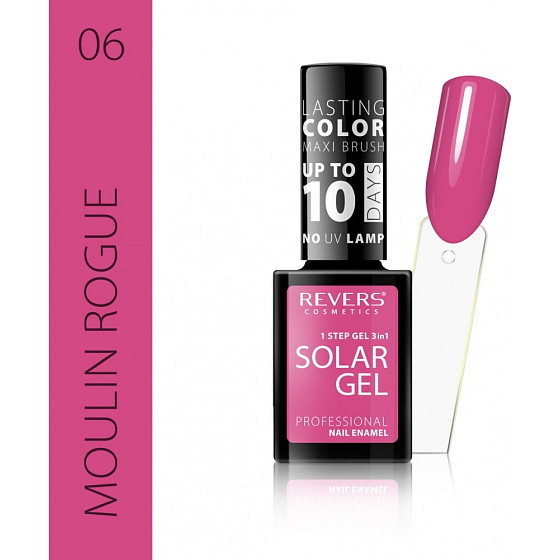 Revers Solar Gel Gel Nagellack 06 Moulin Rouge 12 ml