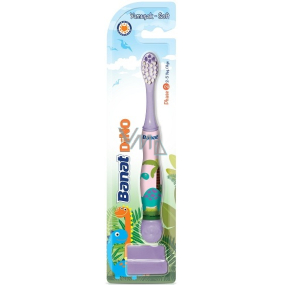 Banat Dino Weiche weiche Zahnbürste für Kinder von 2-5 Jahren