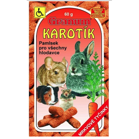 Granum Karotík Ergänzungsfutter für alle Nagetiere 60 g