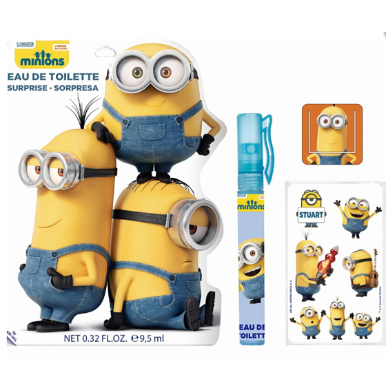 Mimoni Disney Eau de Toilette Roll-On für Kinder 9,5 ml + Lesezeichen, Aufkleber mit Bildern Überraschungstasche