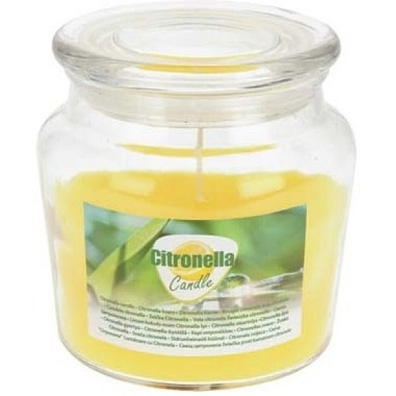 Bolsius Citronela abweisende Kerze in Glas gelb 100 x 110 mm 1 Stück